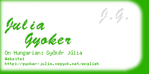 julia gyoker business card